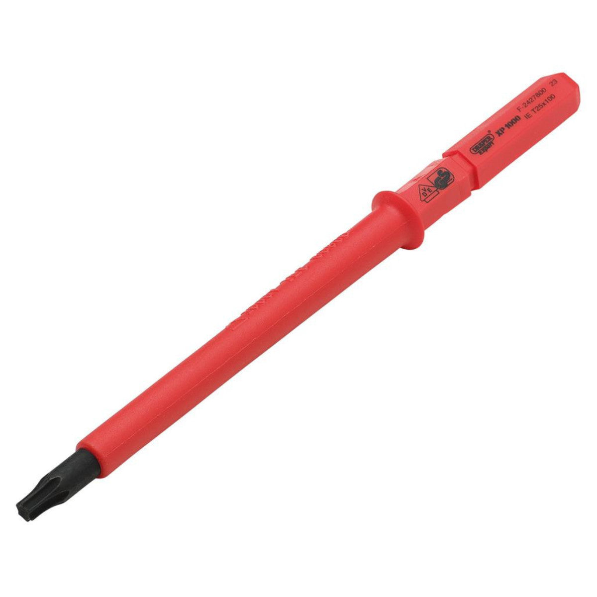 XP1000 VDE Draper TX-STAR Interchangeable Screwdriver Blade, T25 x 100mm 24752