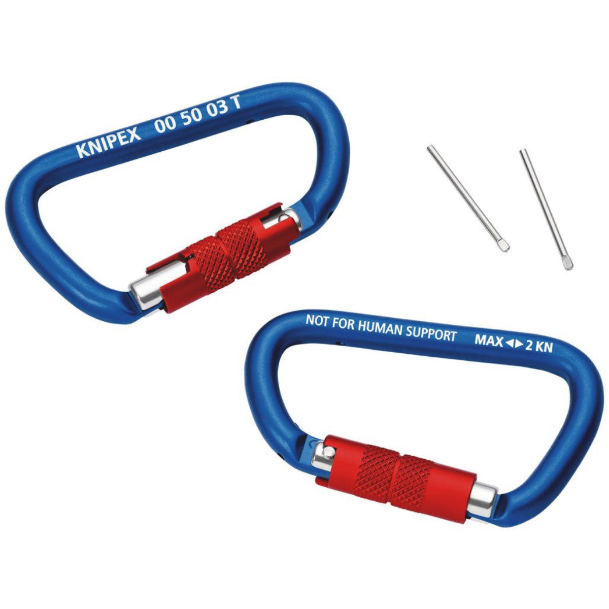 Knipex 00 50 03 T BK Carabiner 2 Pieces, 82mm 25035