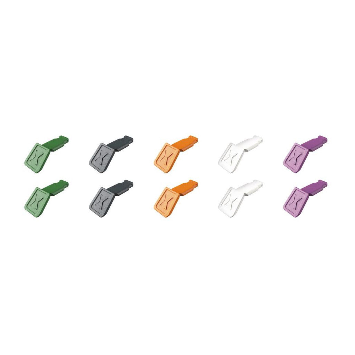 Knipex 00 61 10 C V02 ColorCode Clips Color Mix 2 (10 Pieces) 122 mm 25073