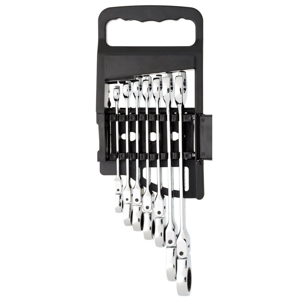 Draper HI-TORQ Metric Flexible Head Ratcheting Combination Spanner Set (7 Piece) 25396