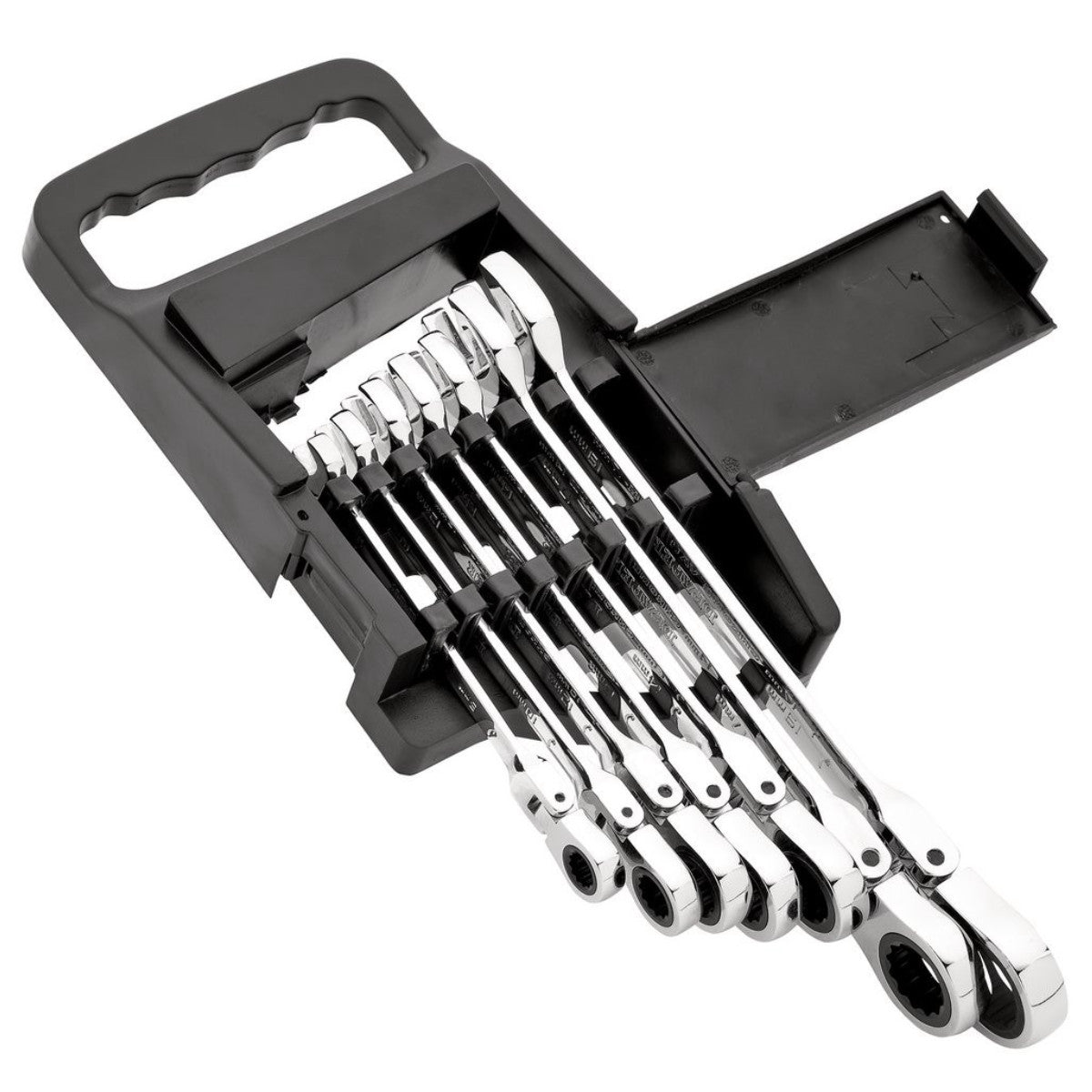 Draper HI-TORQ Metric Flexible Head Ratcheting Combination Spanner Set (7 Piece) 25396