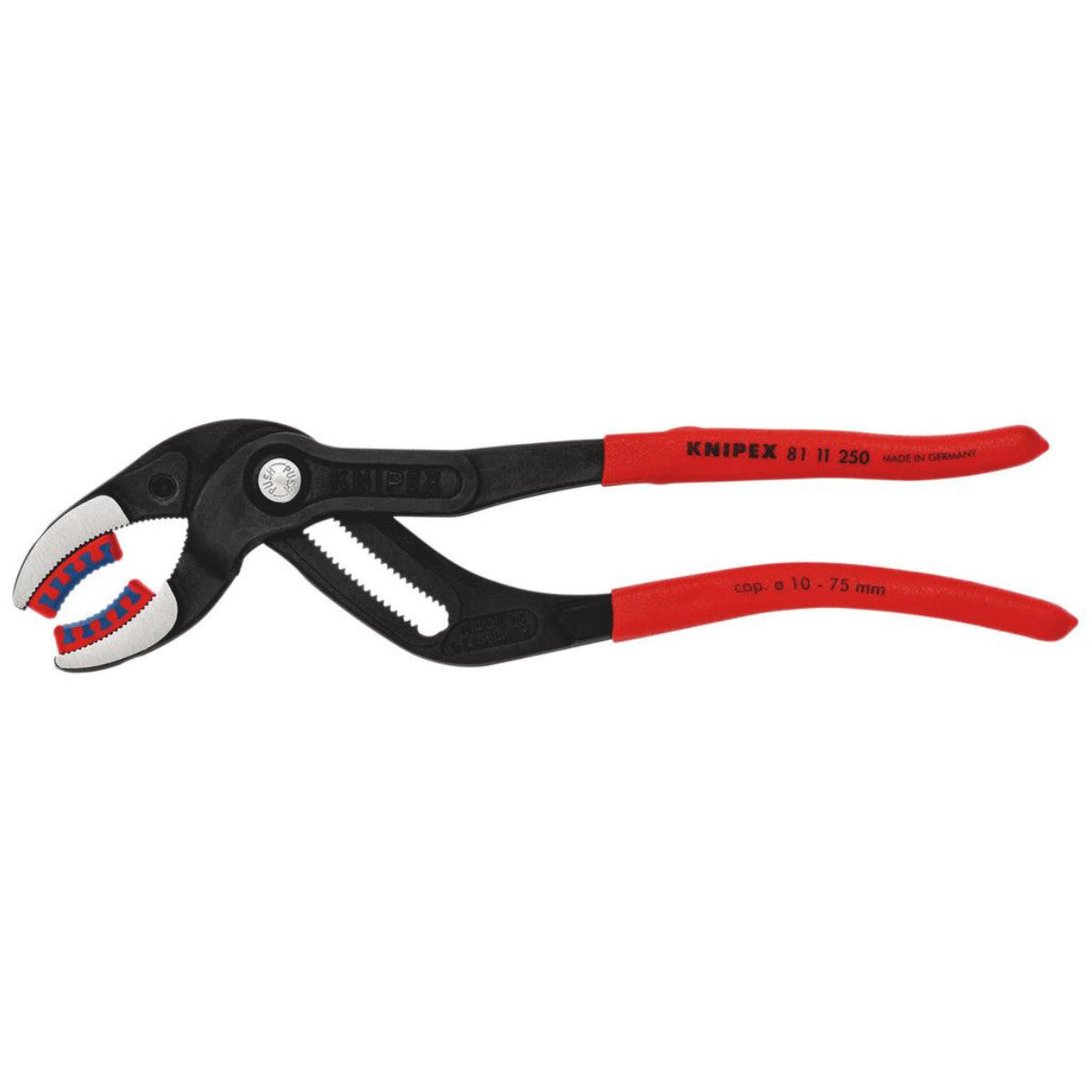 Knipex 81 11 250 SB Siphon and Connector Pliers, 250mm (self-service card/blister) 25716