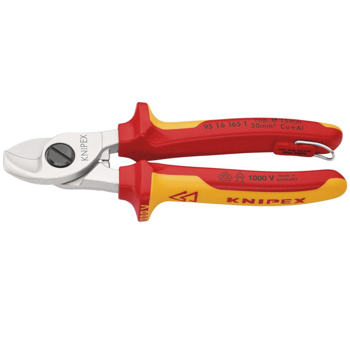 Knipex 95 16 165 T BK VDE Cable Shears, 165mm 26122