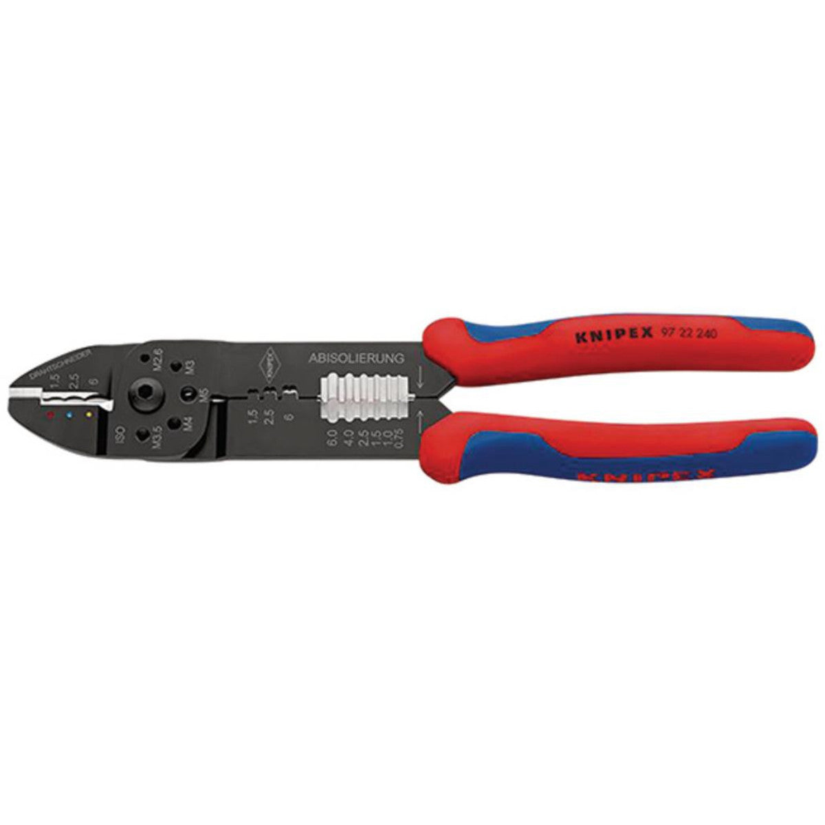 Knipex 97 22 240 SB Crimping Pliers with Multi-Component Grips, 240mm 26136