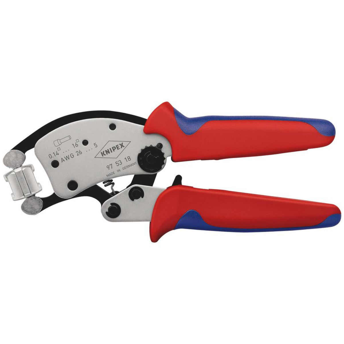 Knipex 97 53 18 SB Twistor16 Self-Adjusting Crimping Pliers, 200mm 26142