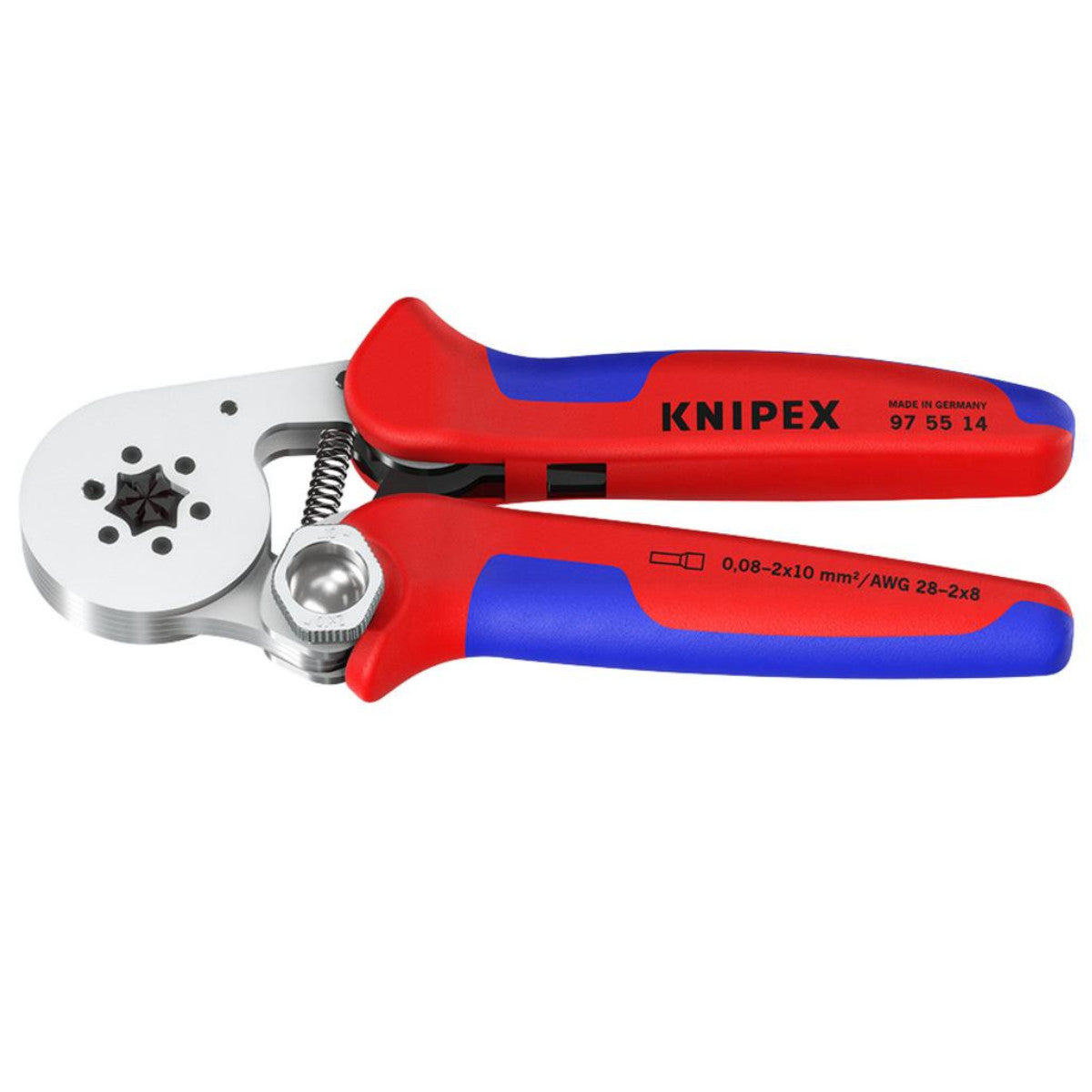 Knipex 97 55 14 SB Self-Adjusting Crimping Pliers, 2 x 6 mm², 180mm 26144