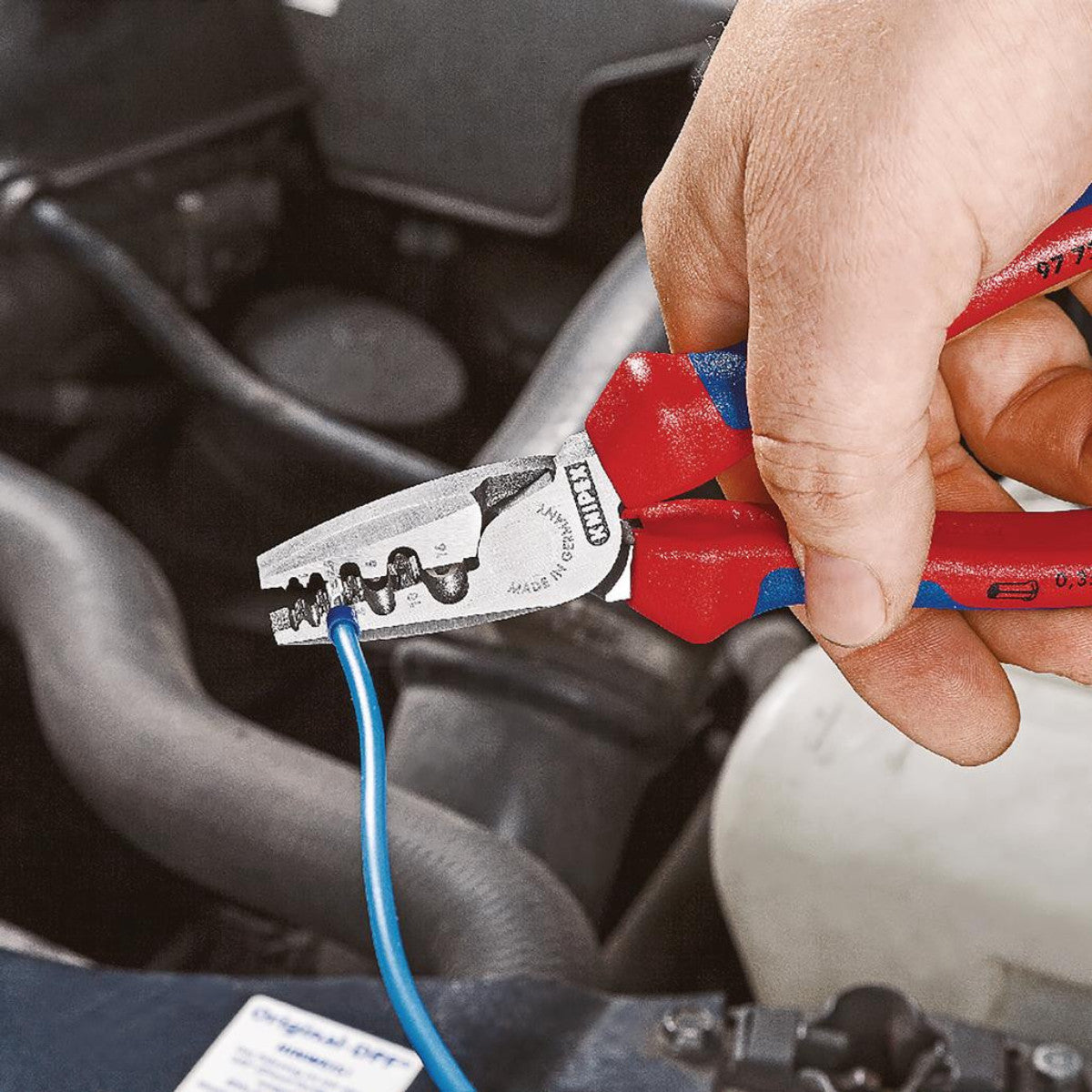 Knipex 97 71 180 SB Crimping Pliers for Wire Ferrules, 180mm 26146