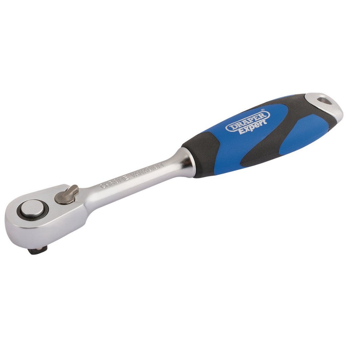 Draper Expert 60 Tooth Micro Head Reversible Soft Grip Ratchet, 1/4" Sq. Dr. 26514