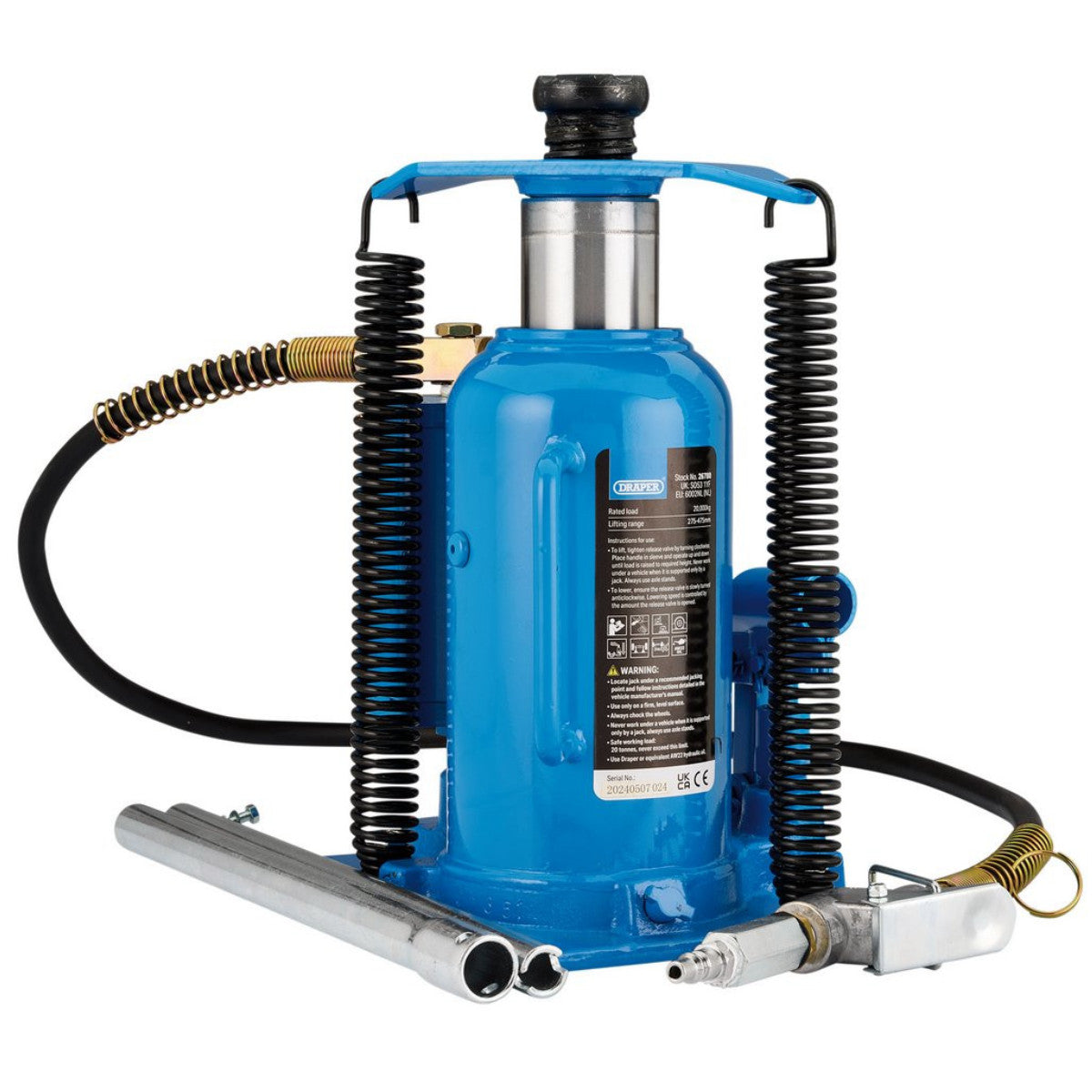 Draper Air Bottle Jack, 20 Tonne 26780