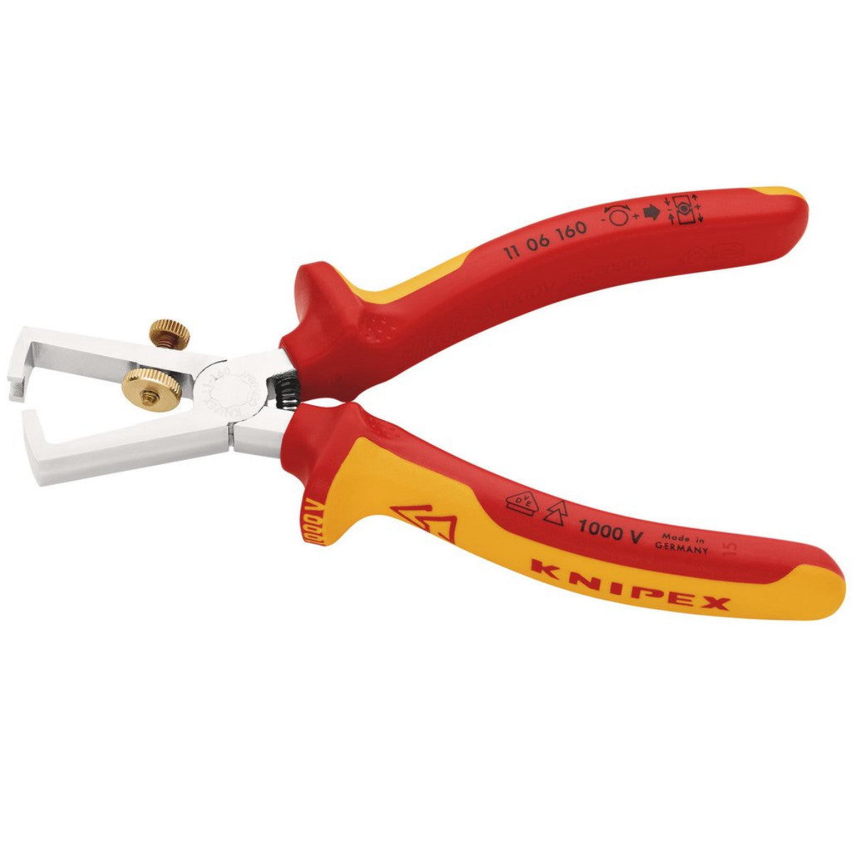 Knipex 11 06 160 SB VDE Insulation Stripper, 160mm 26968