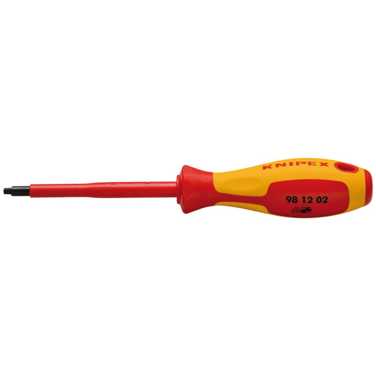 Knipex 98 12 02 VDE Insulated Robertson Screwdriver, R2 27028