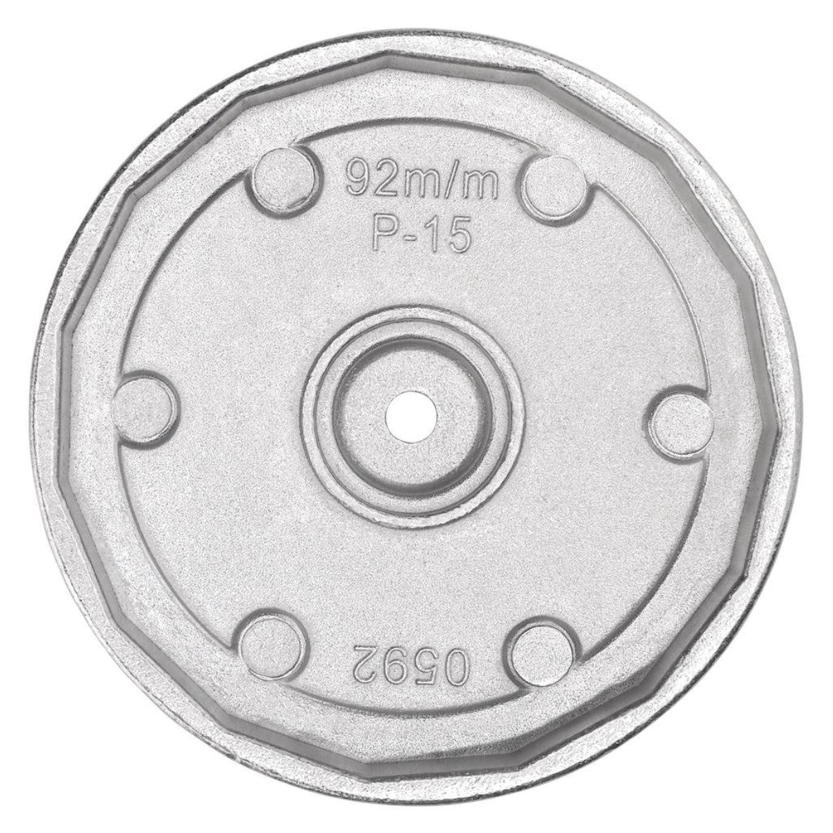 Draper Oil Filter Wrench, 3/8" Sq. Dr., 92mm/15 Flutes 27137