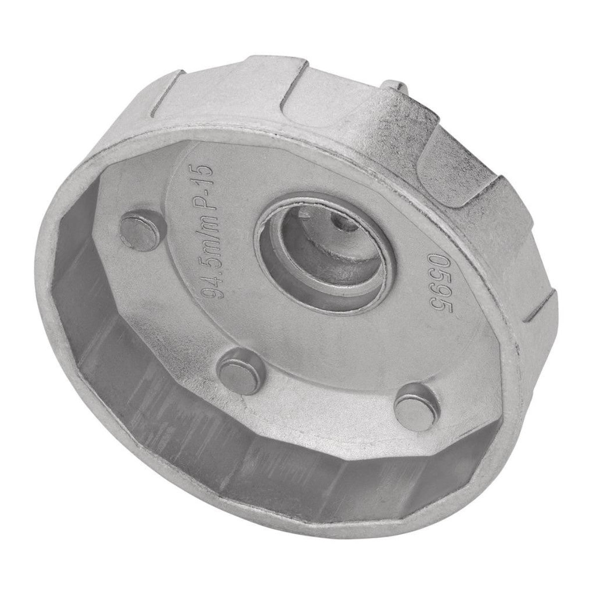 Draper Oil Filter Wrench, 3/8" Sq. Dr., 94.5mm/15 Flutes 27138