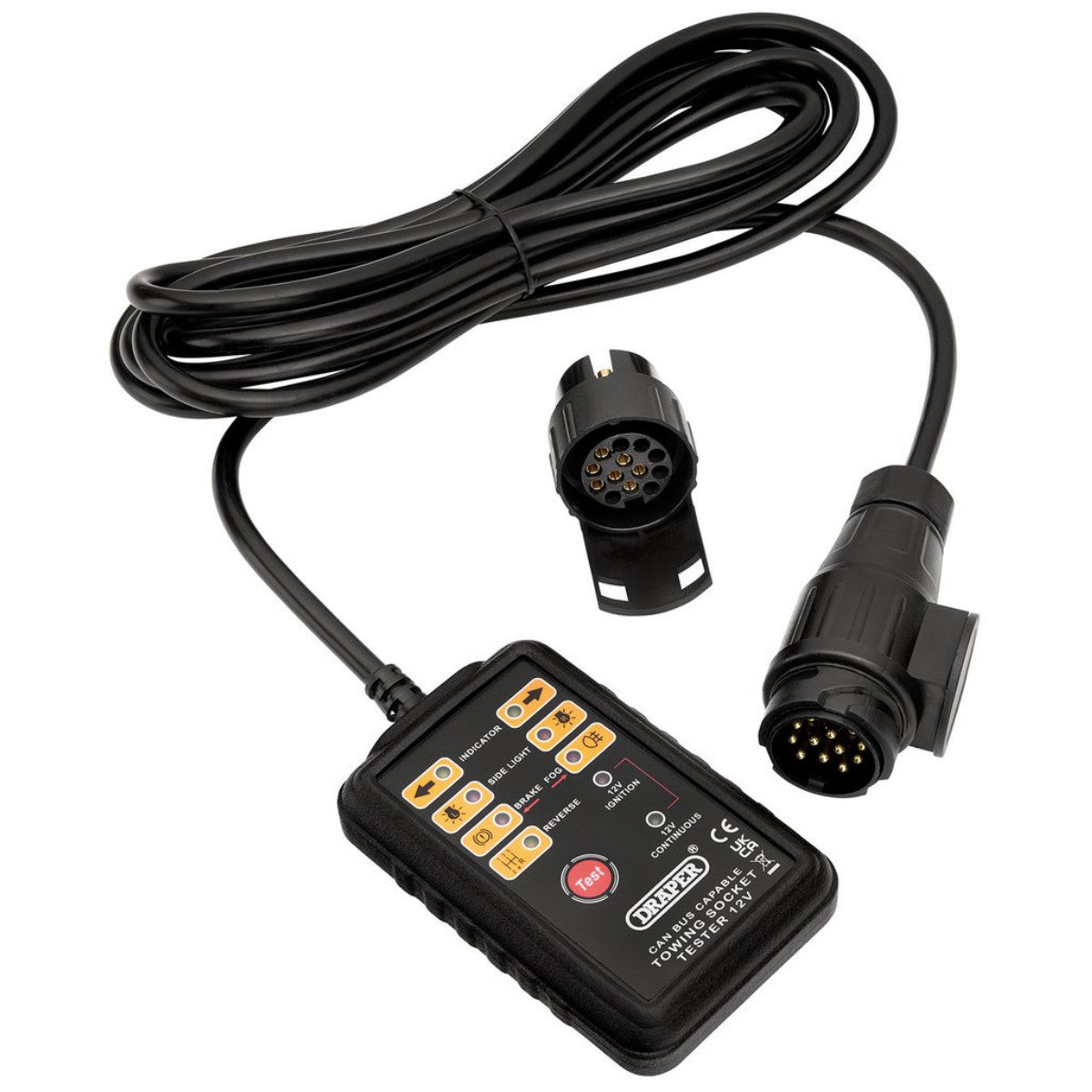 Draper CAN Bus 13 and 7-Pin Towbar Socket Tester 27198