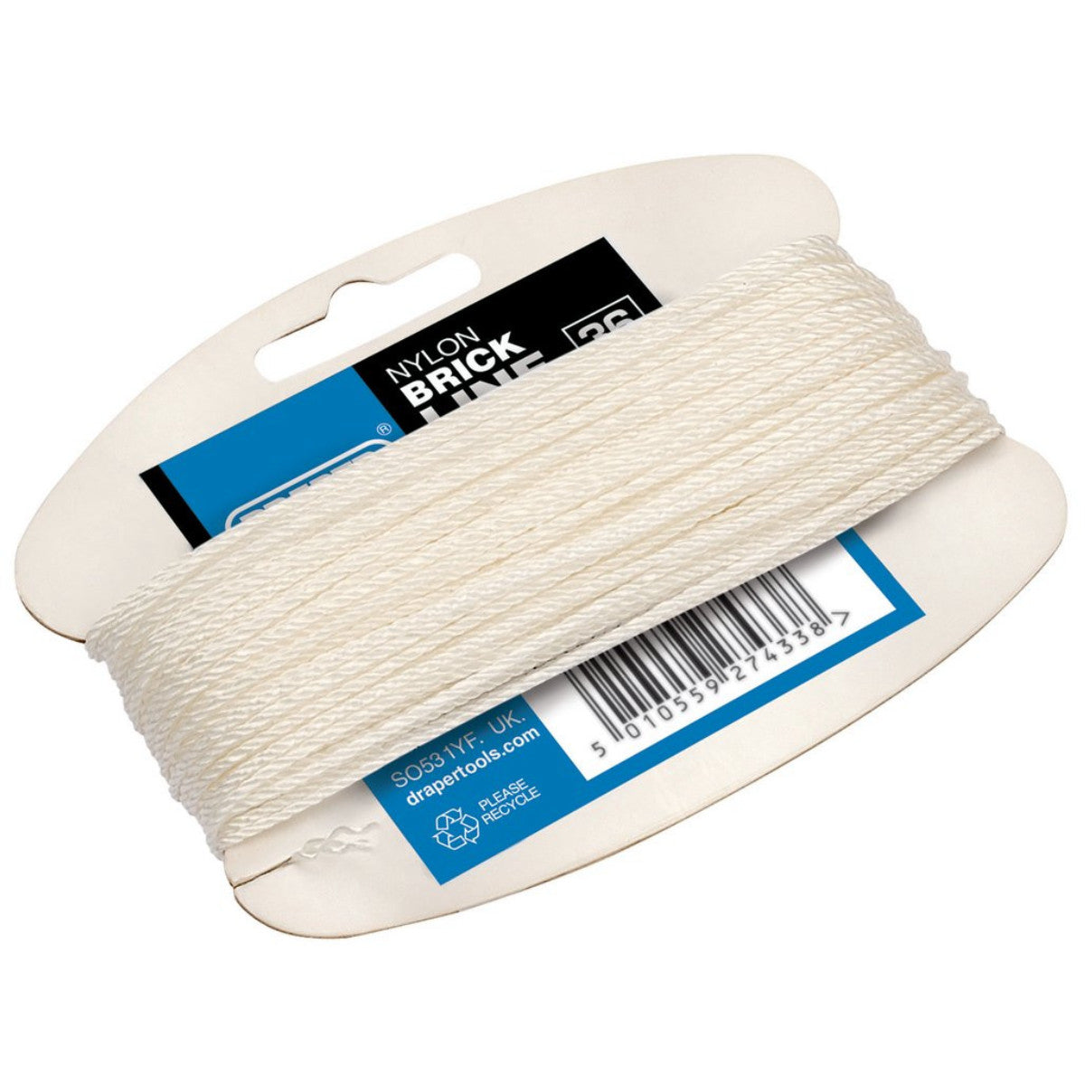 Draper Brick Line, 36m, White 27433