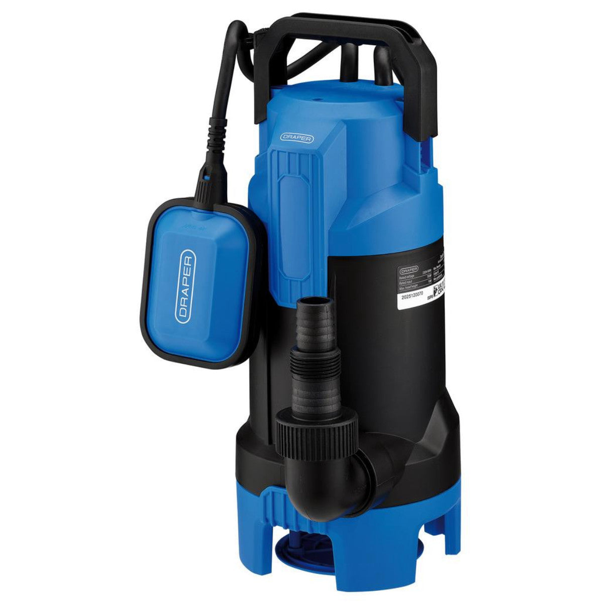 Draper 230V Submersible Dirty Water Pump with Float Switch, 330L/min, 750W 27478