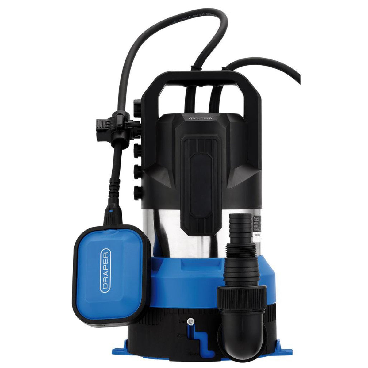 Draper 230V Submersible Clean/Dirty Water Pump and Puddle Sucker, 330L/min, 850W 27481