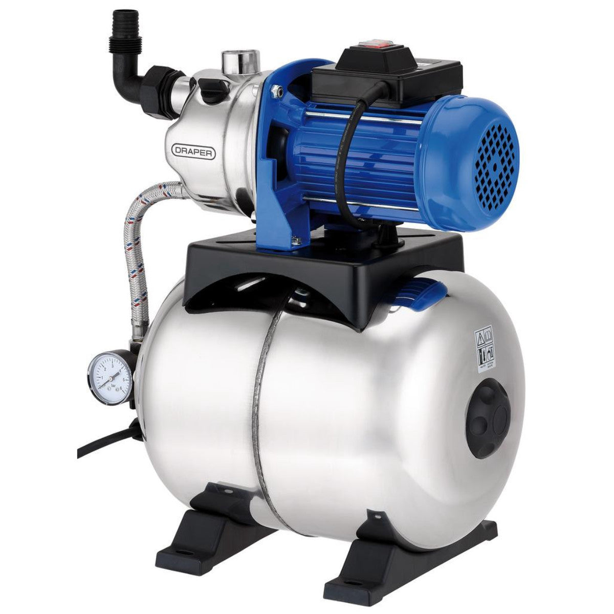 Draper 230V Stainless Steel Booster Pump, 50L/min, 800W 27483