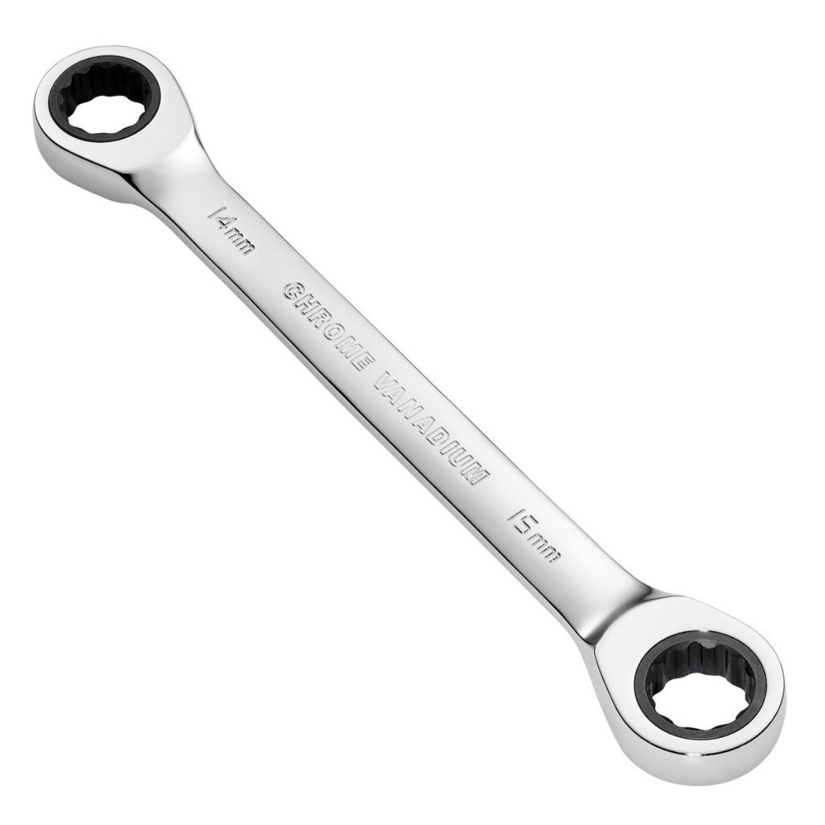 Draper HI-TORQ Metric Double Ratchet Ring Spanner, 14 x 15mm 27738
