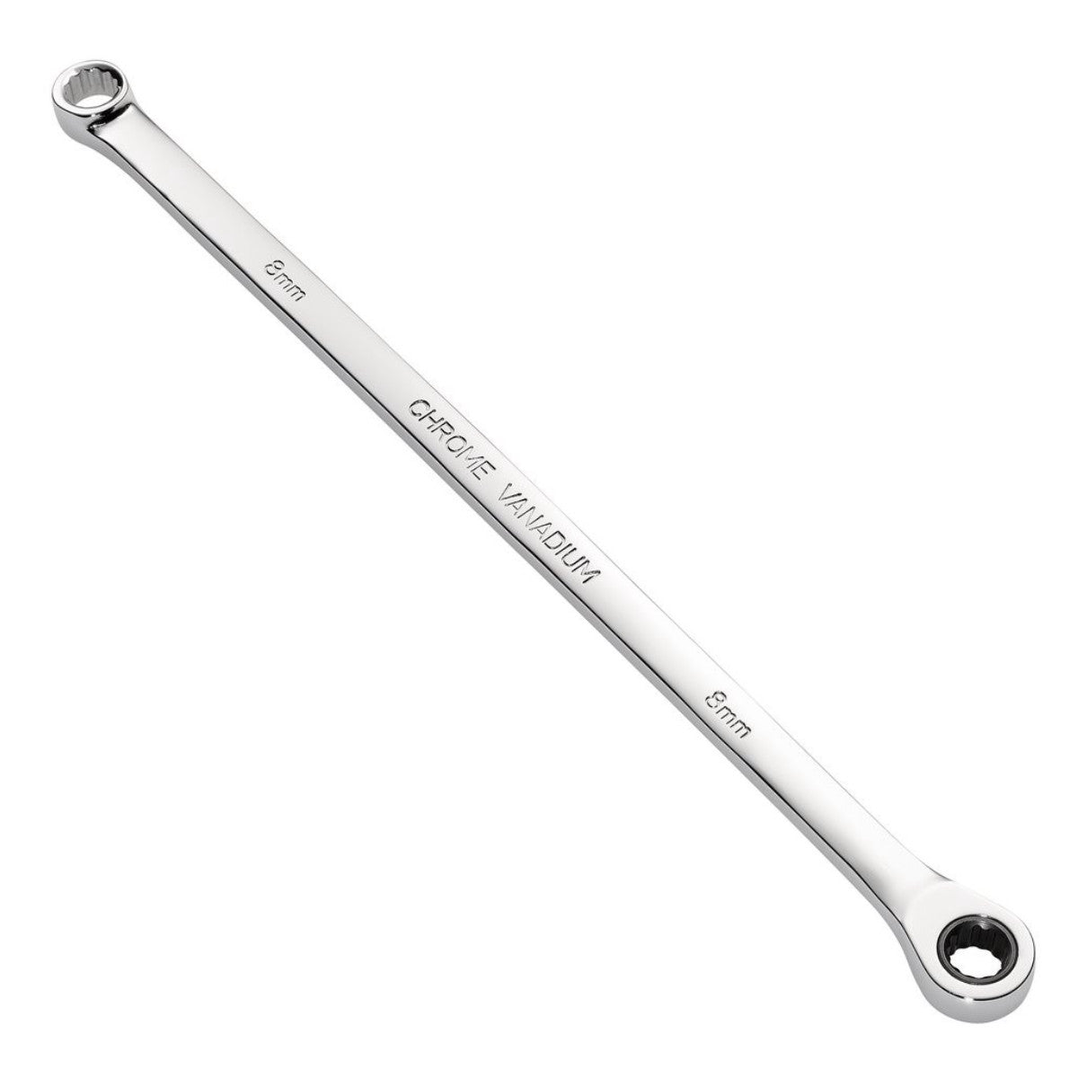 Draper HI-TORQ Metric Extra-Long Double Ring Ratchet Spanner, 8mm 27765