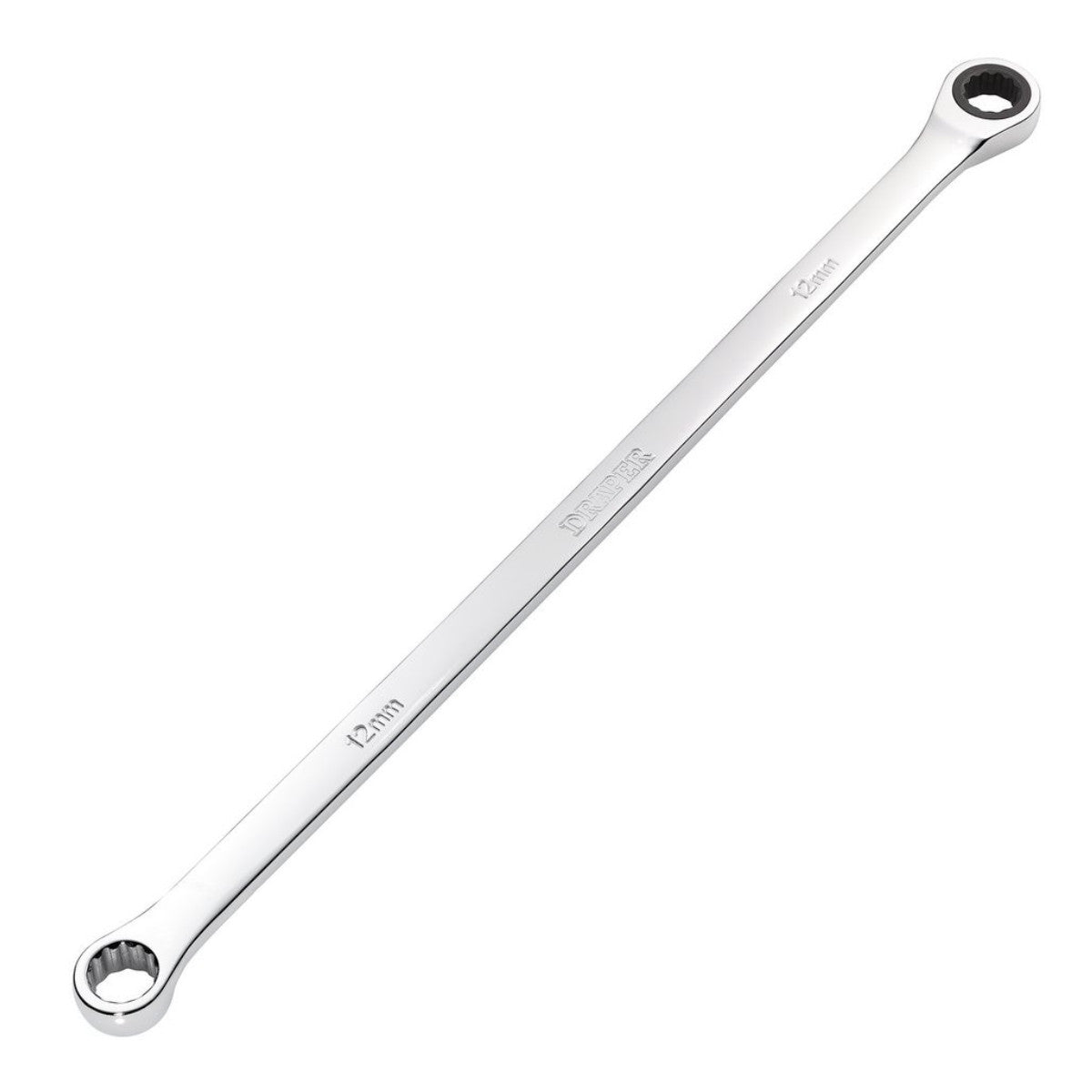 Draper HI-TORQ Metric Extra-Long Double Ring Ratchet Spanner, 12mm 27767