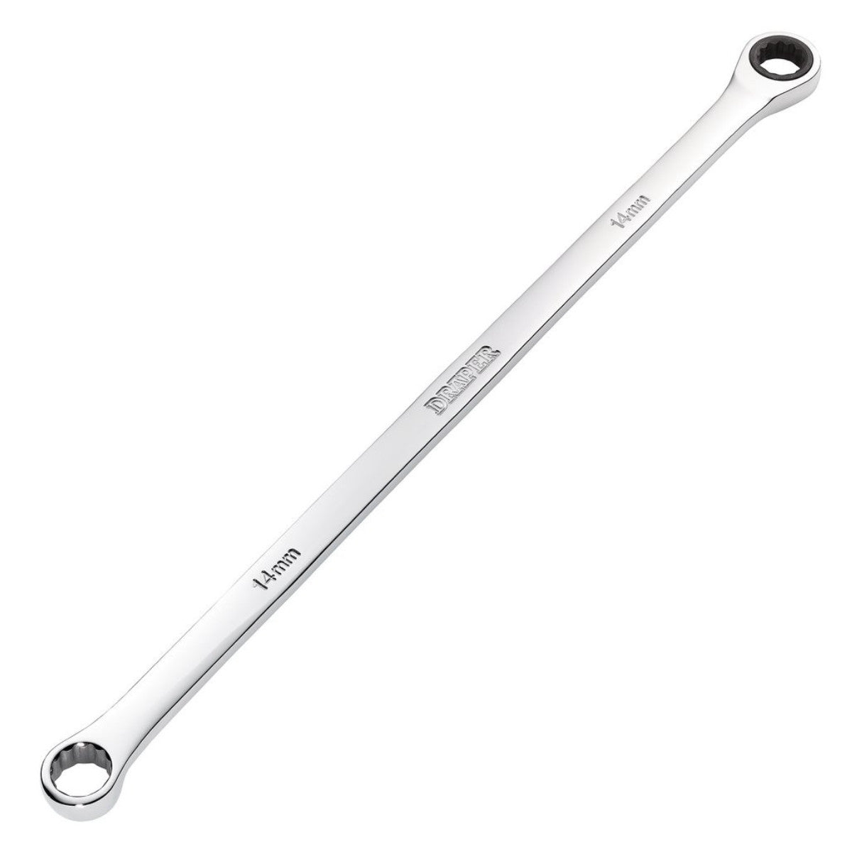 Draper HI-TORQ Metric Extra-Long Double Ring Ratchet Spanner, 14mm 27770