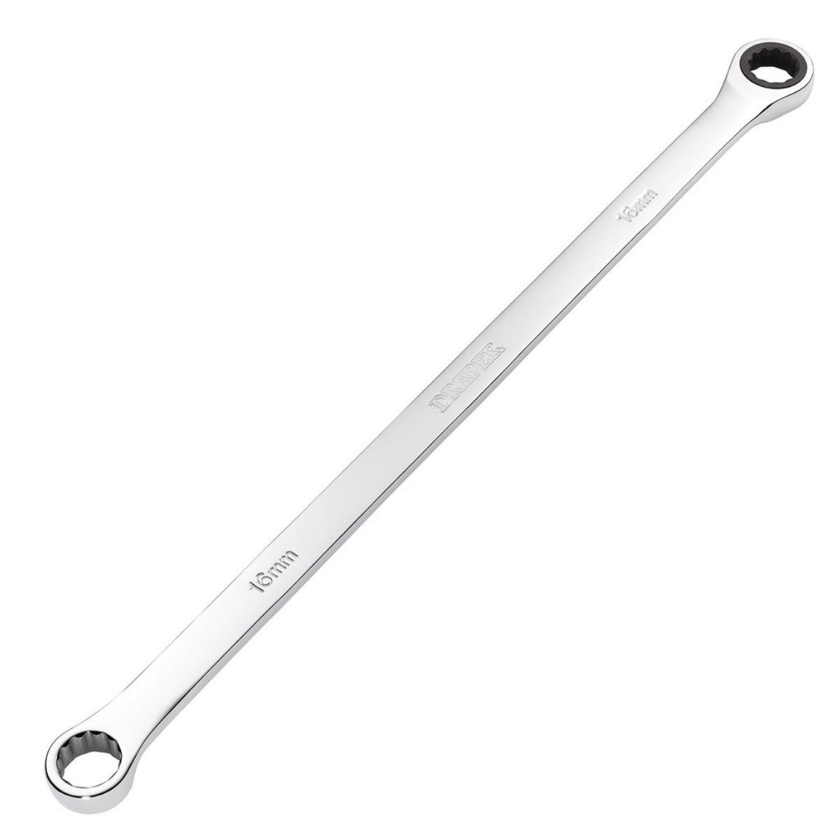 Draper HI-TORQ Metric Extra-Long Double Ring Ratchet Spanner, 16mm 27773