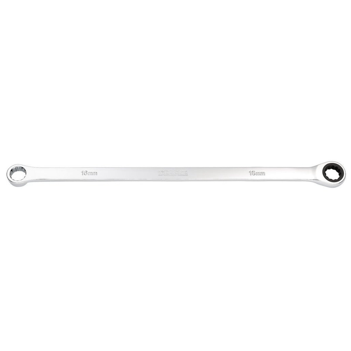 Draper HI-TORQ Metric Extra-Long Double Ring Ratchet Spanner, 16mm 27773