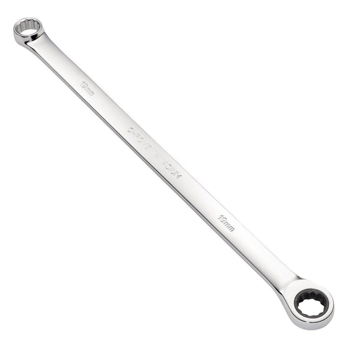 Draper HI-TORQ Metric Extra-Long Double Ring Ratchet Spanner, 19mm 27777
