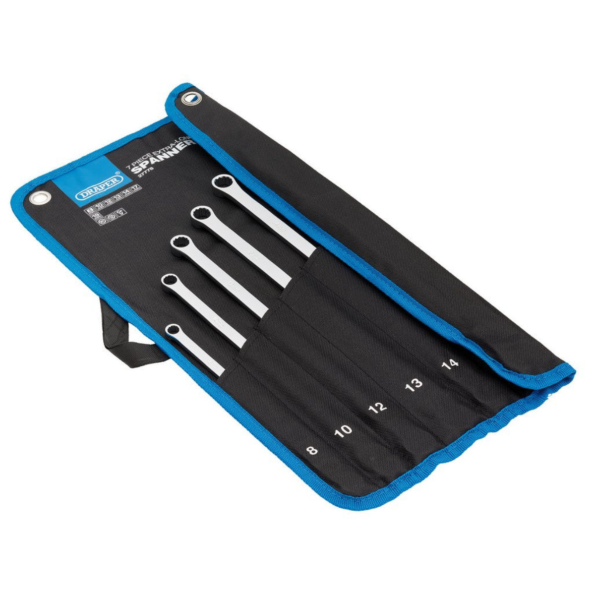 Draper HI-TORQ Metric Extra-Long Double Ring Ratchet Spanner Set (7 Piece) 27778