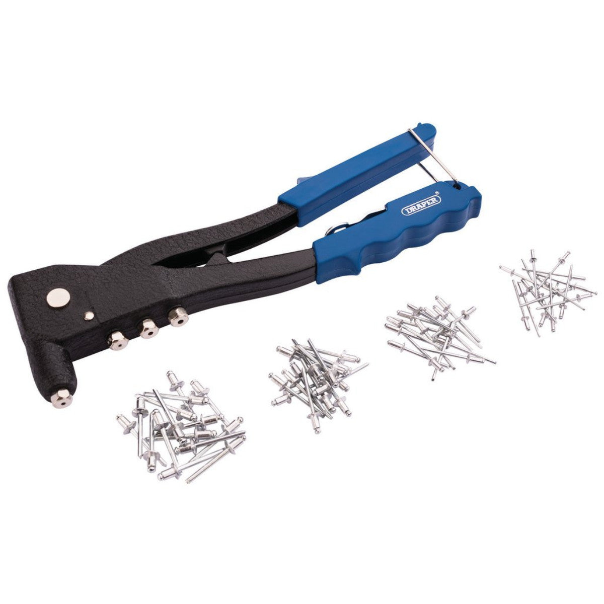 Draper Hand Riveter Kit for Aluminium Rivets, 1 x Case 27843
