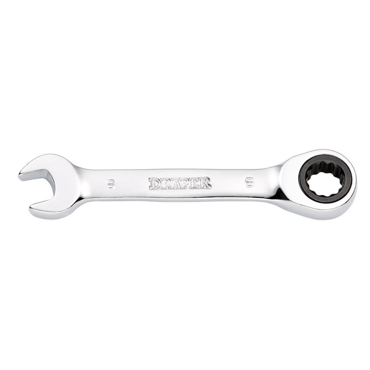Draper HI-TORQ Metric Stubby Ratchet Combination Spanner, 9mm 27851