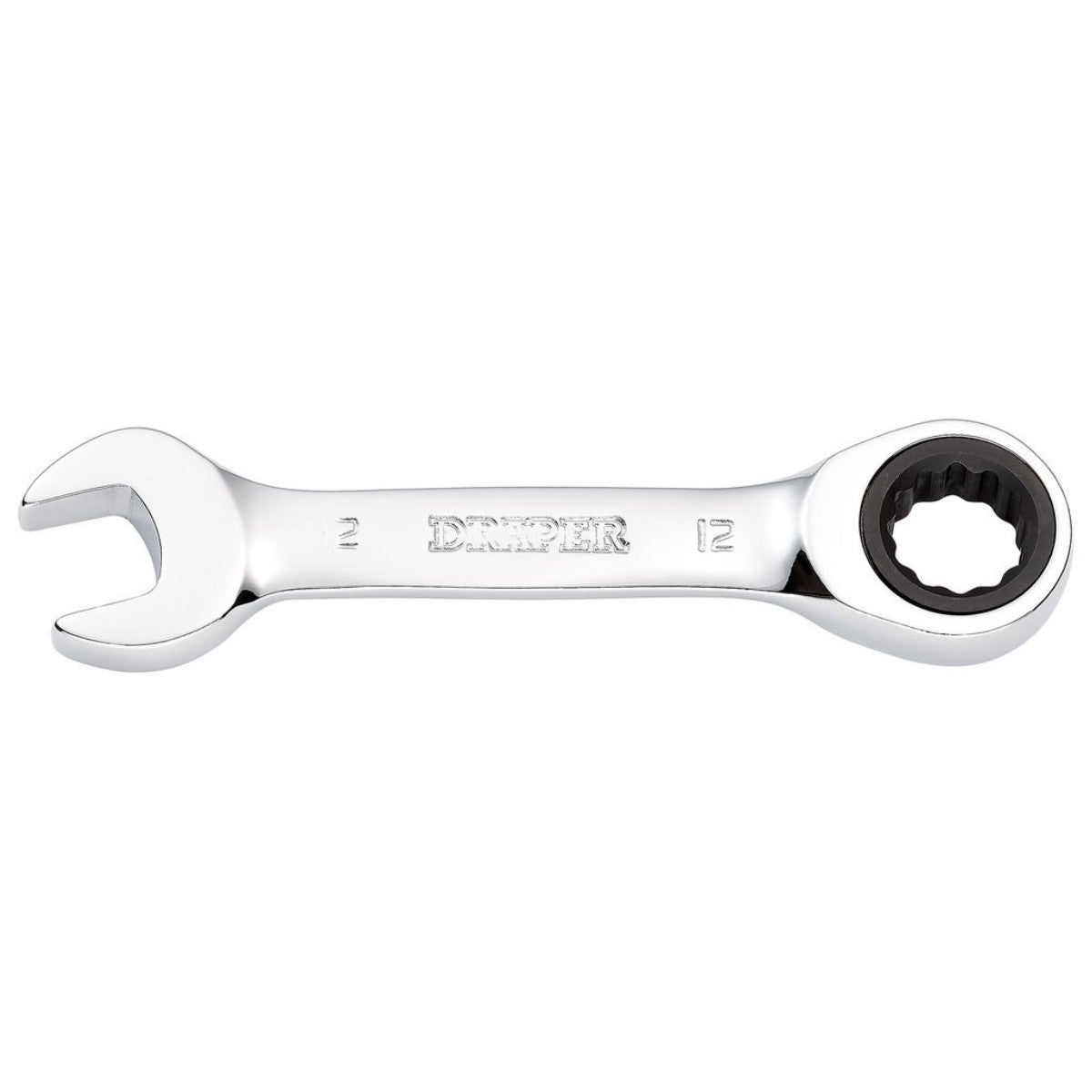 Draper HI-TORQ Metric Stubby Ratchet Combination Spanner, 12mm 27890