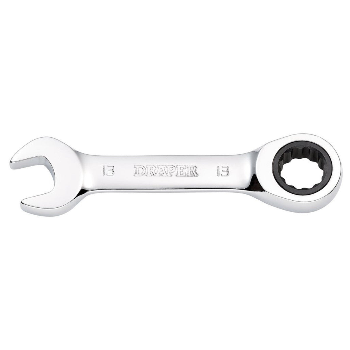 Draper HI-TORQ Metric Stubby Ratchet Combination Spanner, 13mm 27891