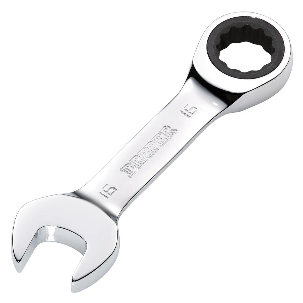 Draper HI-TORQ Metric Stubby Ratchet Combination Spanner, 16mm 27911