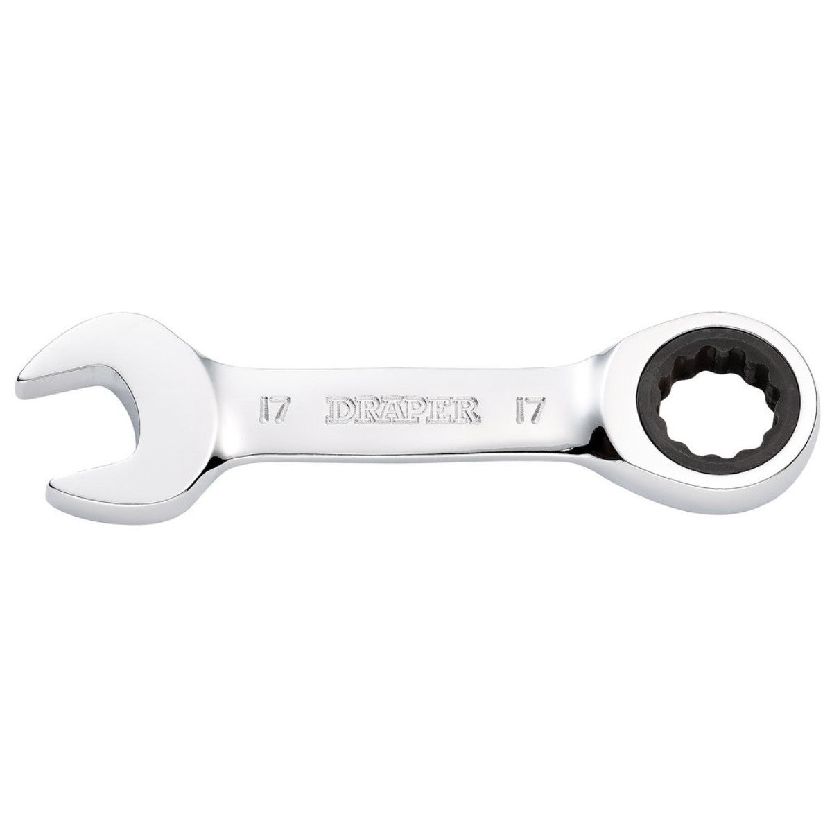 Draper HI-TORQ Metric Stubby Ratchet Combination Spanner, 17mm 27914