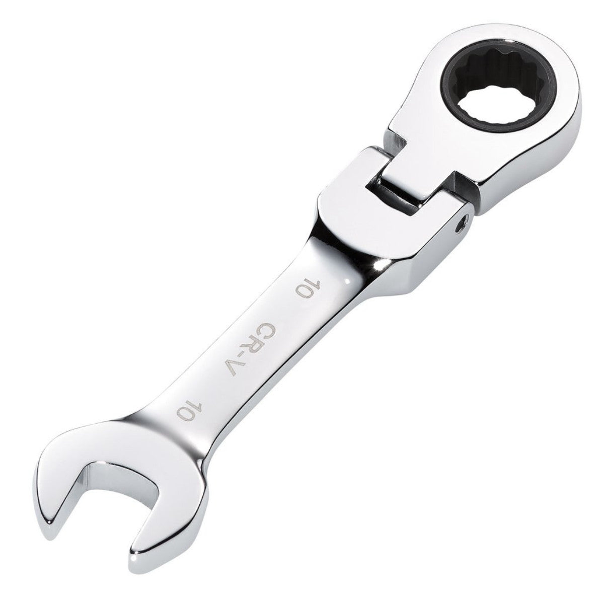 Draper HI-TORQ Metric Stubby Flexible Head Ratchet Combination Spanner, 10mm 27965