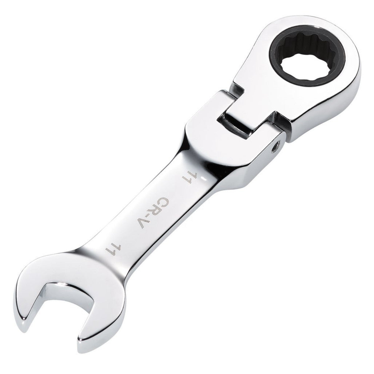 Draper HI-TORQ Metric Stubby Flexible Head Ratchet Combination Spanner, 11mm 27966