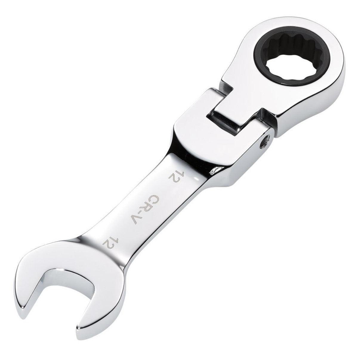 Draper HI-TORQ Metric Stubby Flexible Head Ratchet Combination Spanner, 12mm 27968