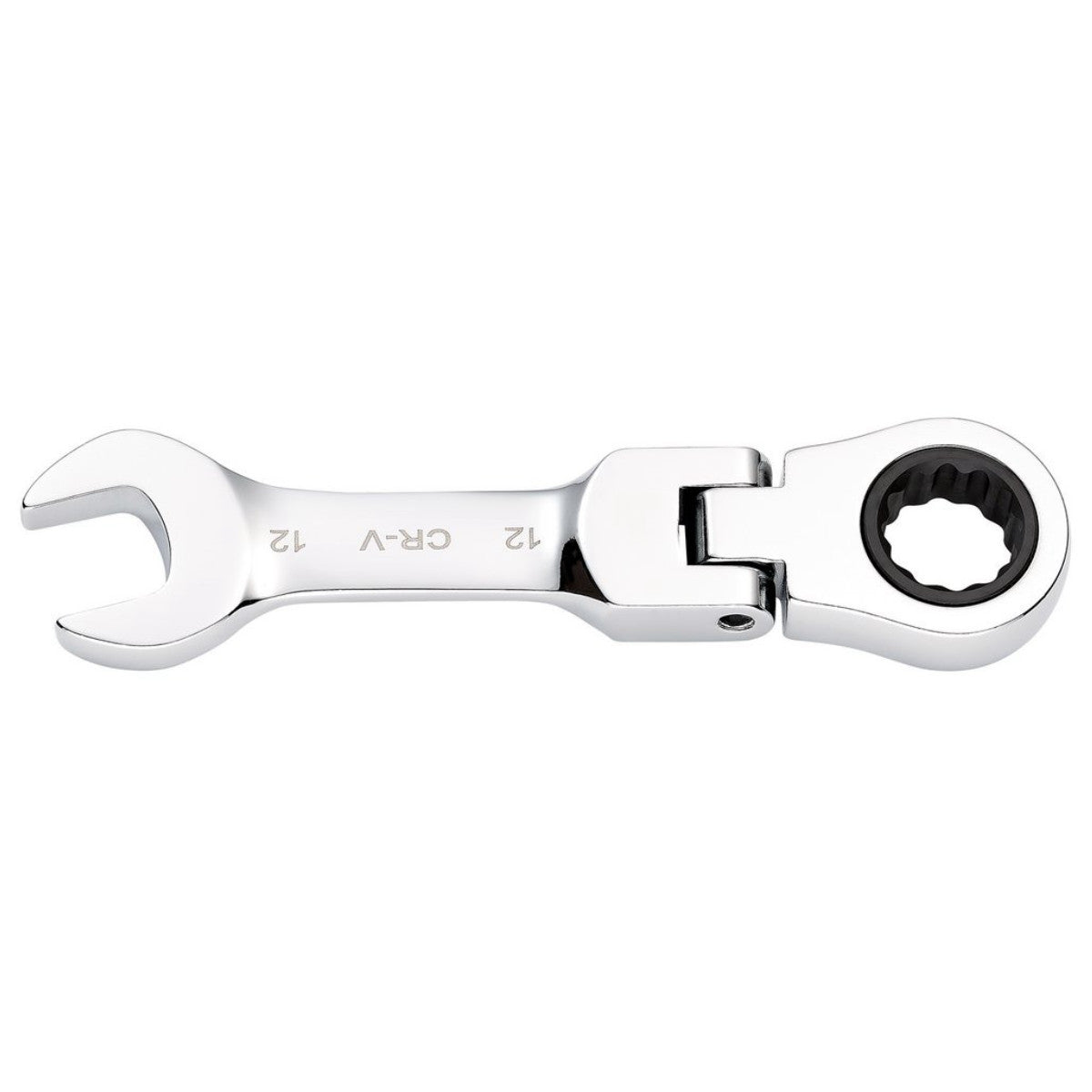 Draper HI-TORQ Metric Stubby Flexible Head Ratchet Combination Spanner, 12mm 27968
