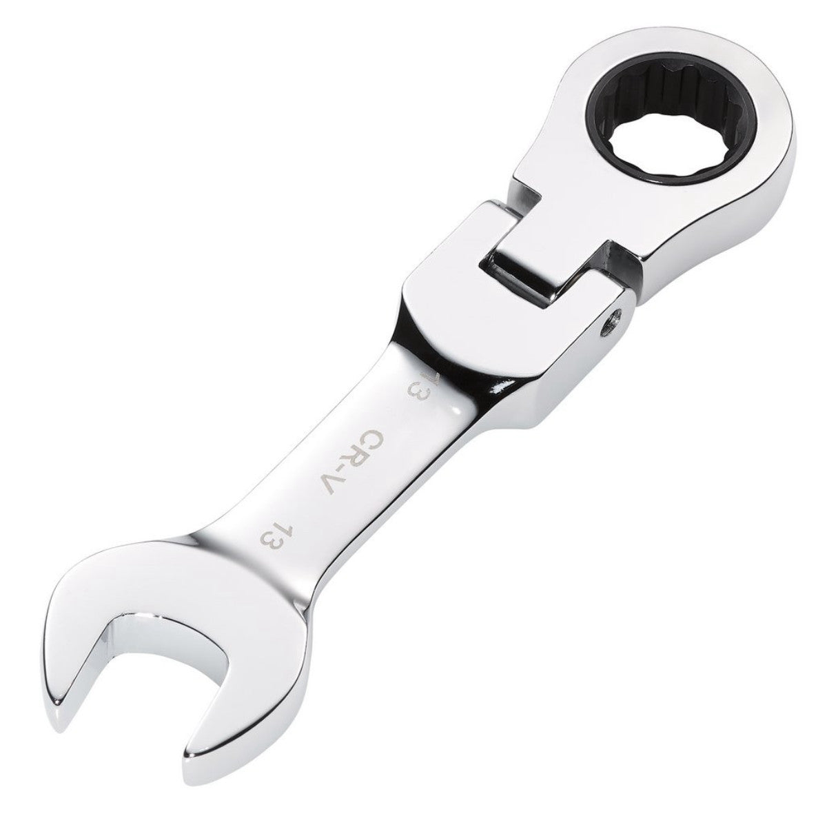 Draper HI-TORQ Metric Stubby Flexible Head Ratchet Combination Spanner, 13mm 27969