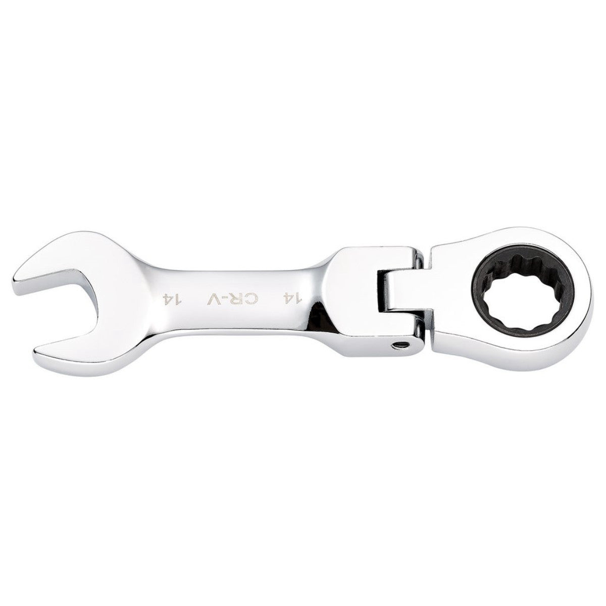 Draper HI-TORQ Metric Stubby Flexible Head Ratchet Combination Spanner, 14mm 27970
