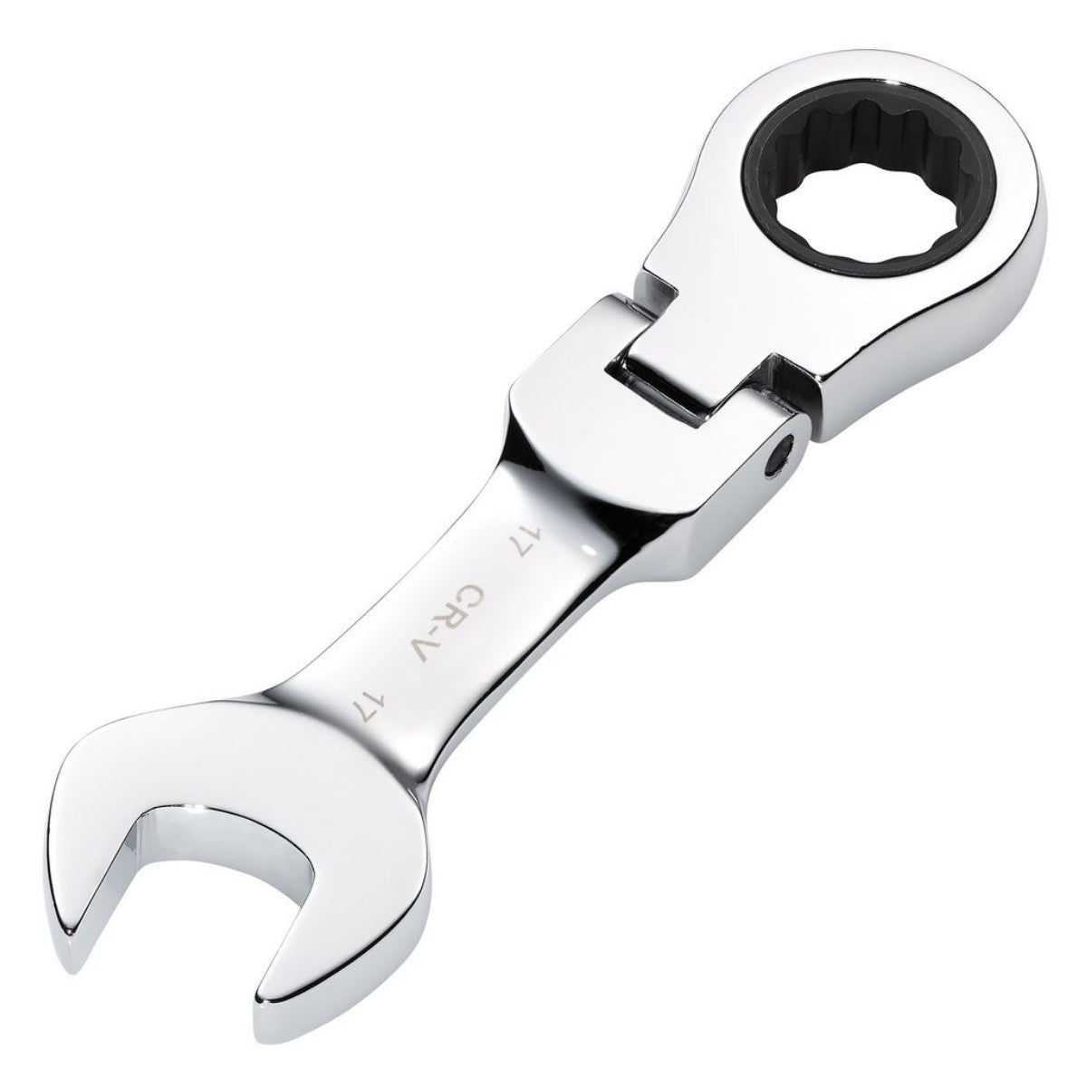 Draper HI-TORQ Metric Stubby Flexible Head Ratchet Combination Spanner, 17mm 27977