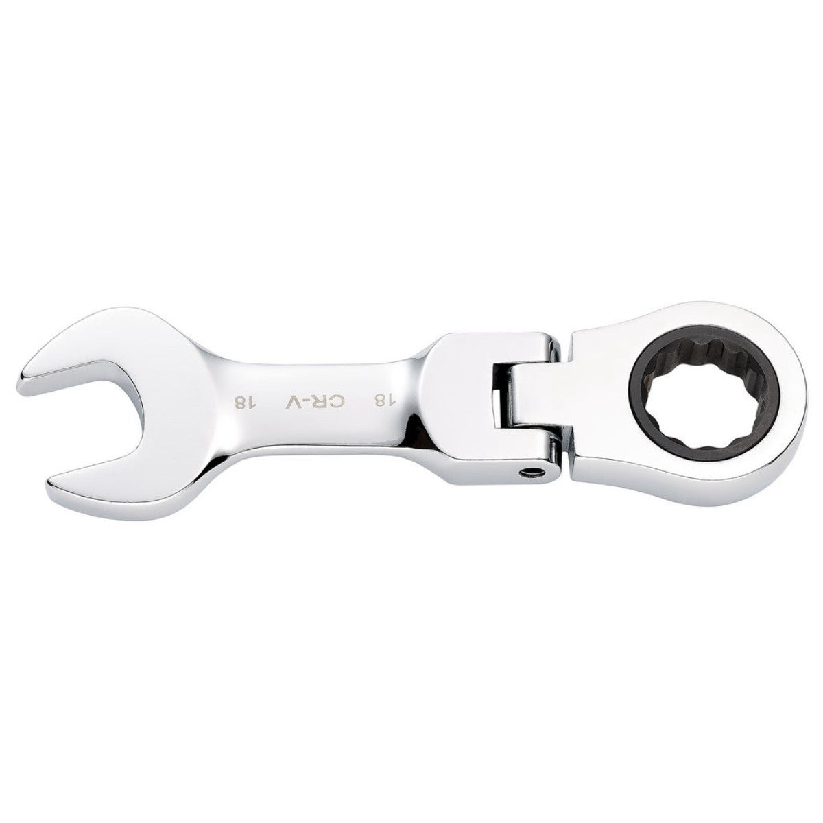 Draper HI-TORQ Metric Stubby Flexible Head Ratchet Combination Spanner, 18mm 27979