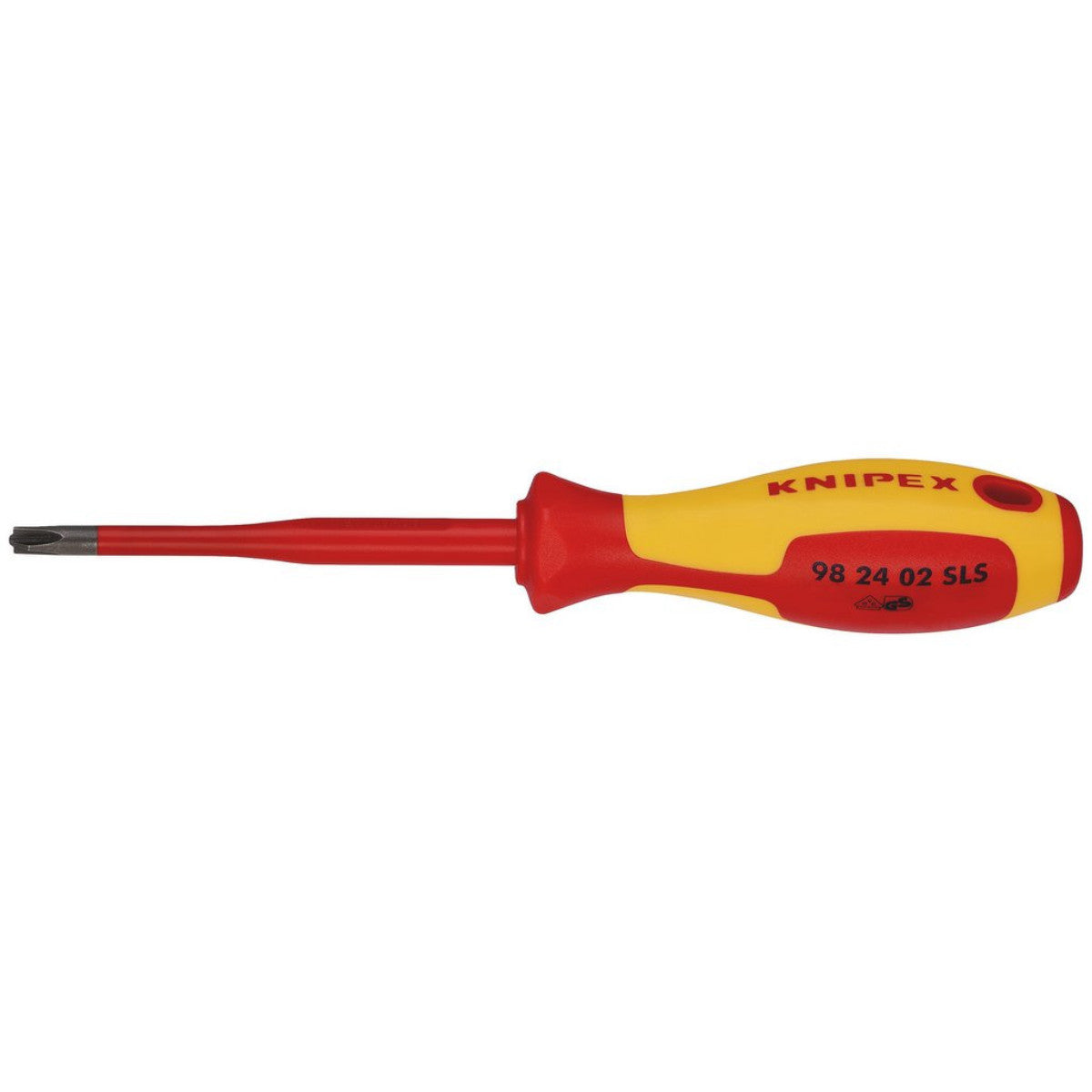 Knipex 98 24 02 SLS VDE Insulated Plus/Minus Screwdriver, PH/S2 x 100mm 28056