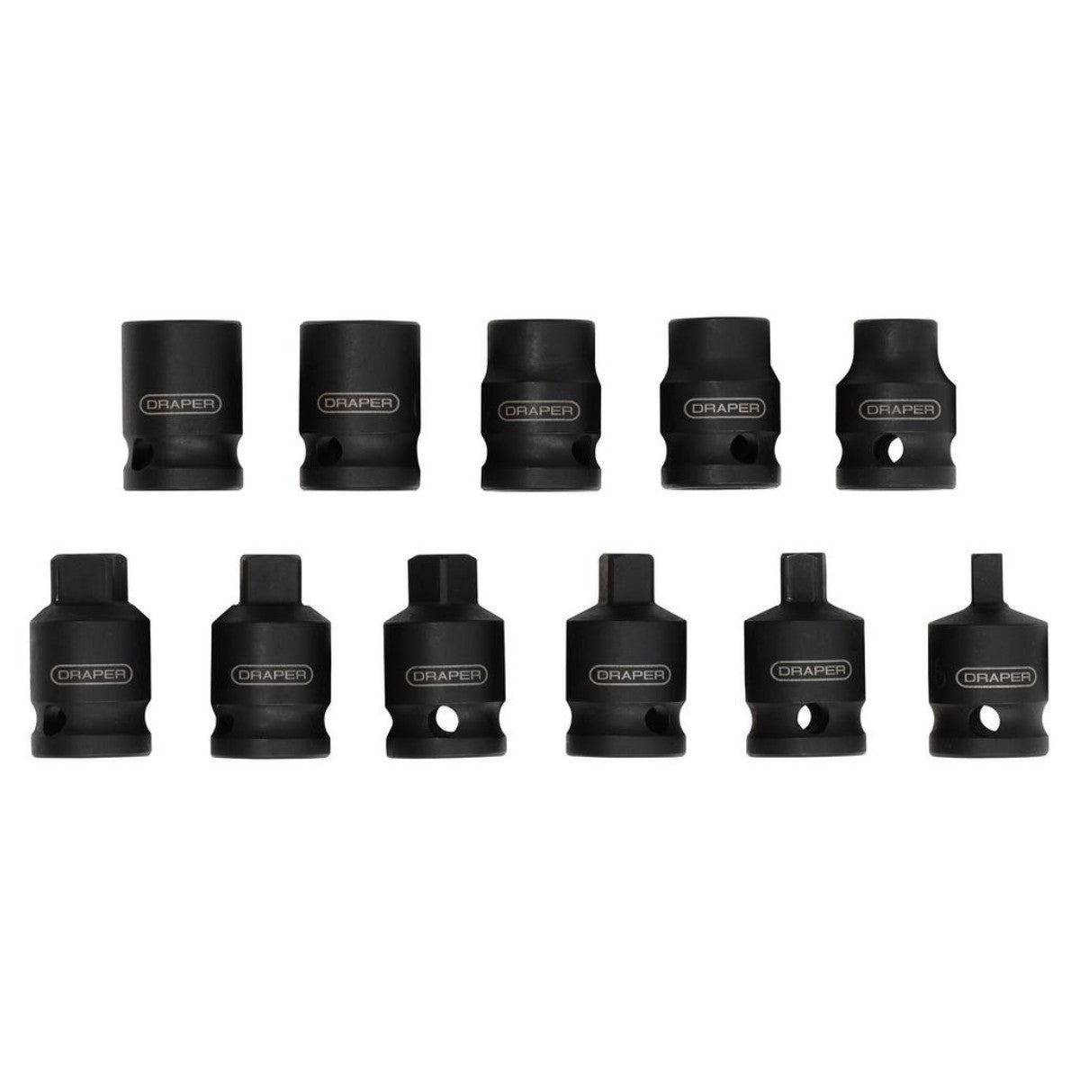 Draper Impact Pipe Plug Socket Set, 3/8" Sq. Dr. (11 Piece) 28193