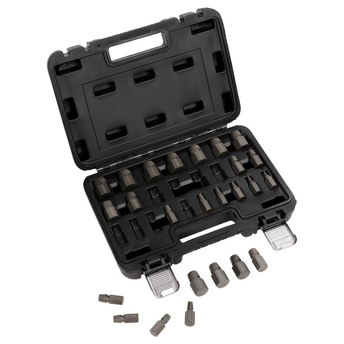 Draper Imperial Bolt Extractor Set, 3/8" Sq. Dr. (25 Piece) 28196