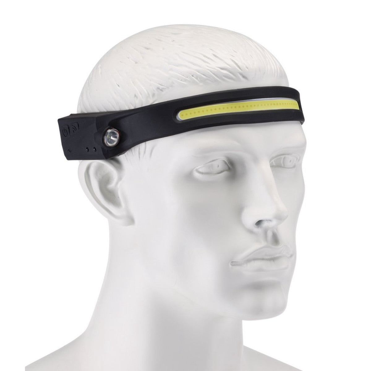 Draper COB LED Rechargeable 2-in-1 Head Torch with Wave Sensor, 3W, 120/350 Lumens, USB-C Cable Supplied 28236