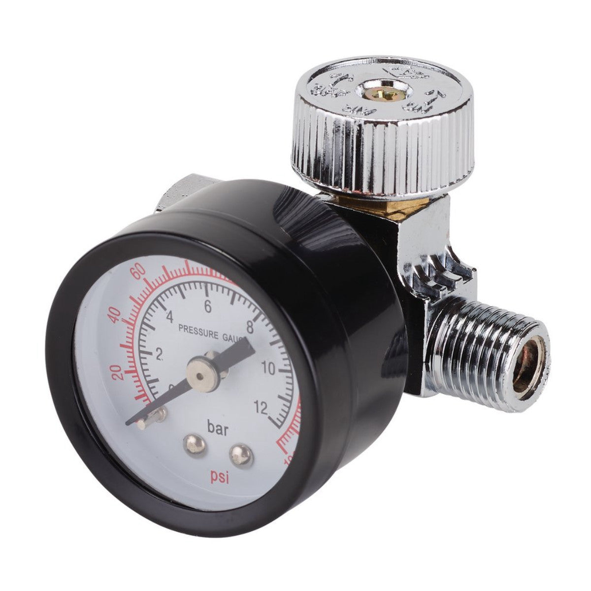 Draper 1/4" BSP On-Gun Air Regulator and Gauge, 180psi 28379