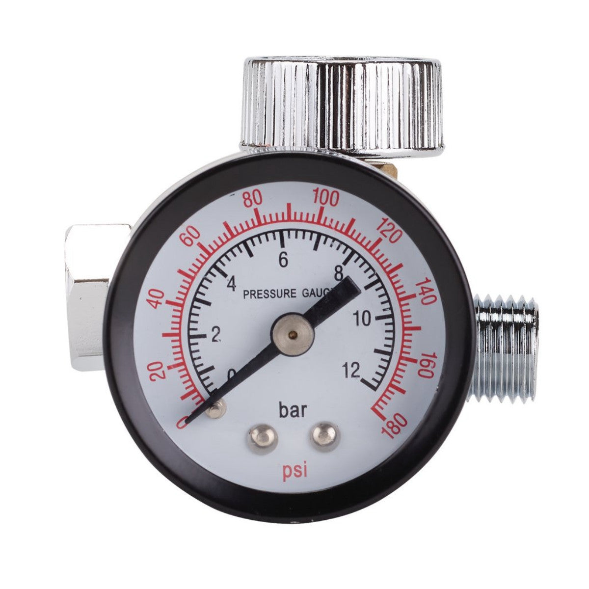 Draper 1/4" BSP On-Gun Air Regulator and Gauge, 180psi 28379